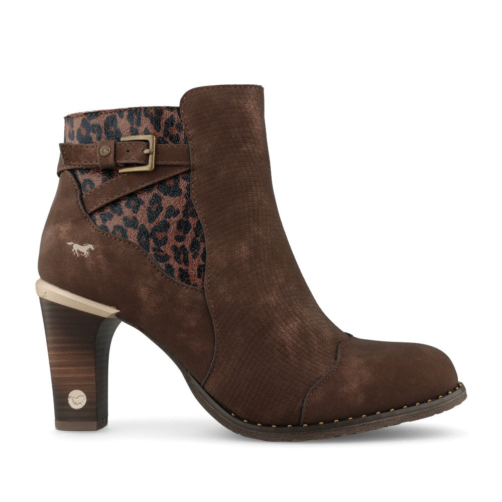 Mustang Ladies 36M0012002 Ankle Boot In Mocha