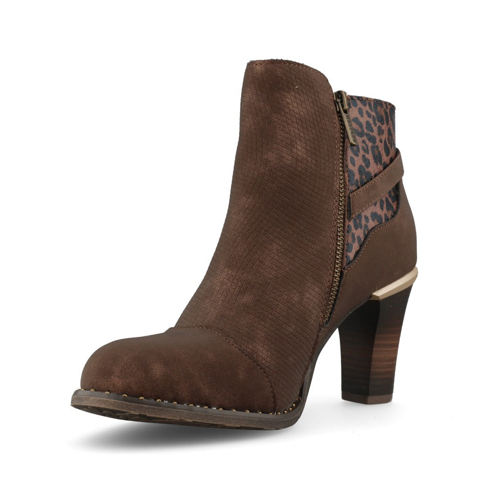 Mustang Ladies 36M0012002 Ankle Boot In Mocha