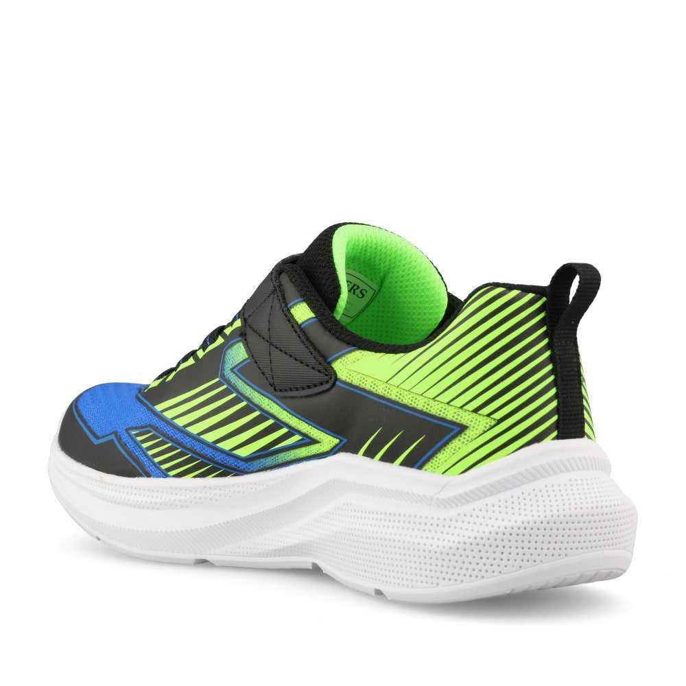 Skechers Boys 404127L Microspec Velocity Grid-Drift Trainer In Black