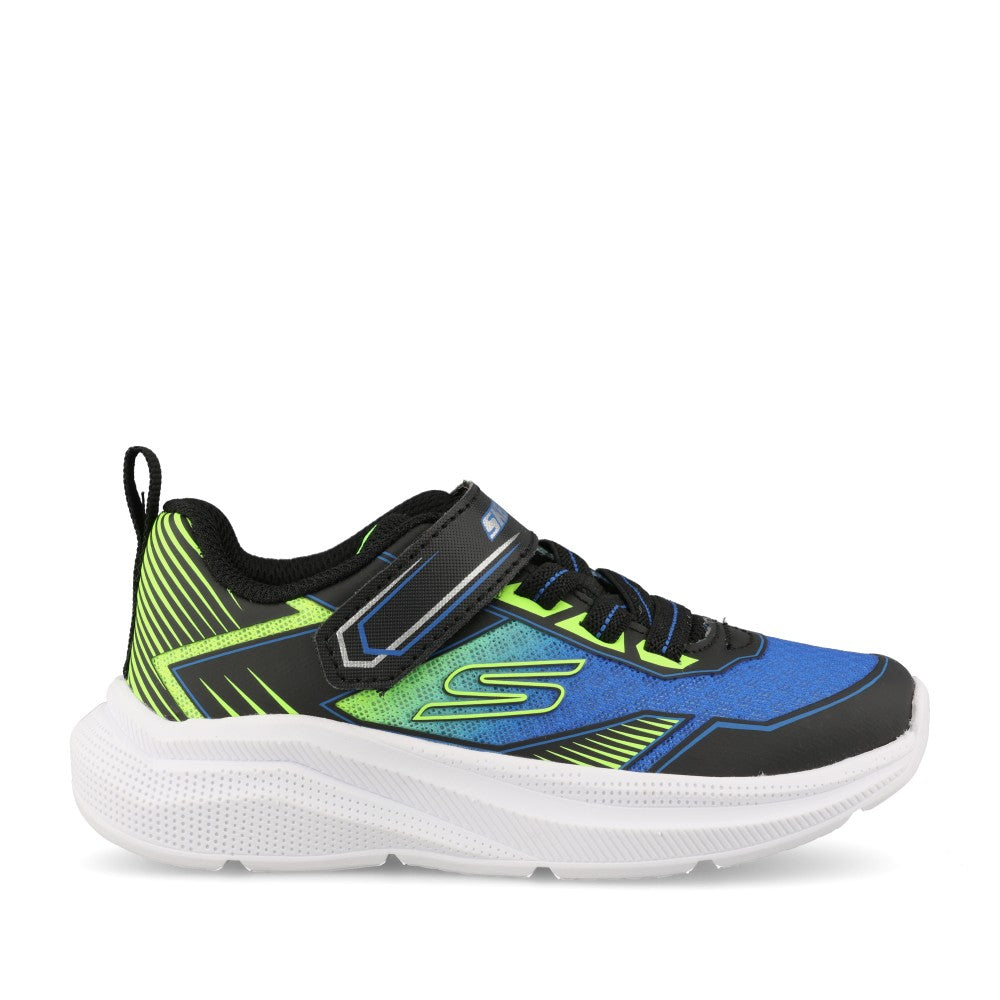 Skechers Boys 404127N Microspec Velocity Grid-Drift Trainer In Black