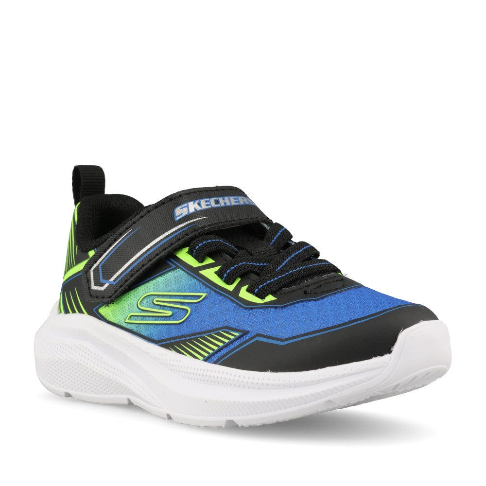 Skechers Boys 404127N Microspec Velocity Grid-Drift Trainer In Black