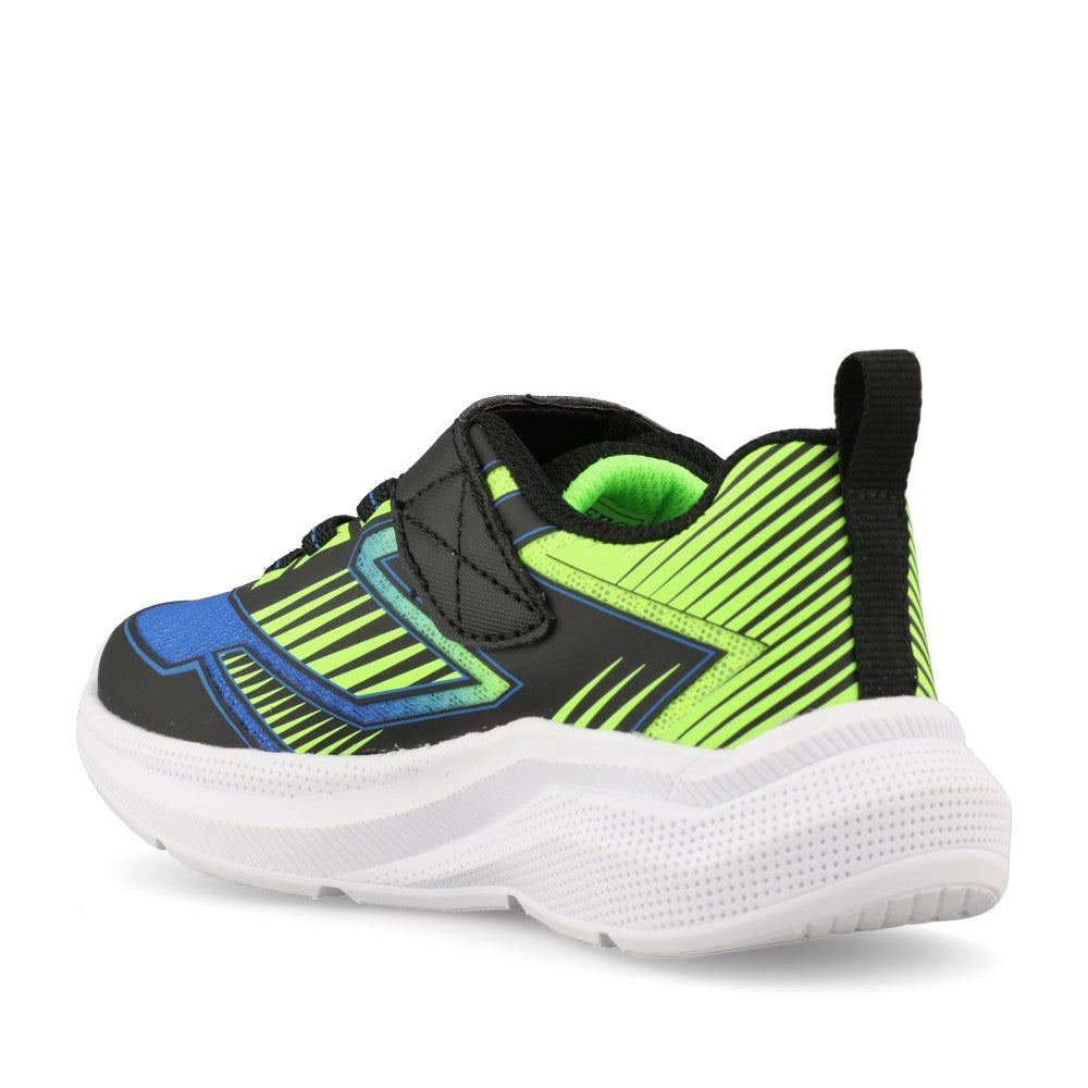 Skechers Boys 404127N Microspec Velocity Grid-Drift Trainer In Black
