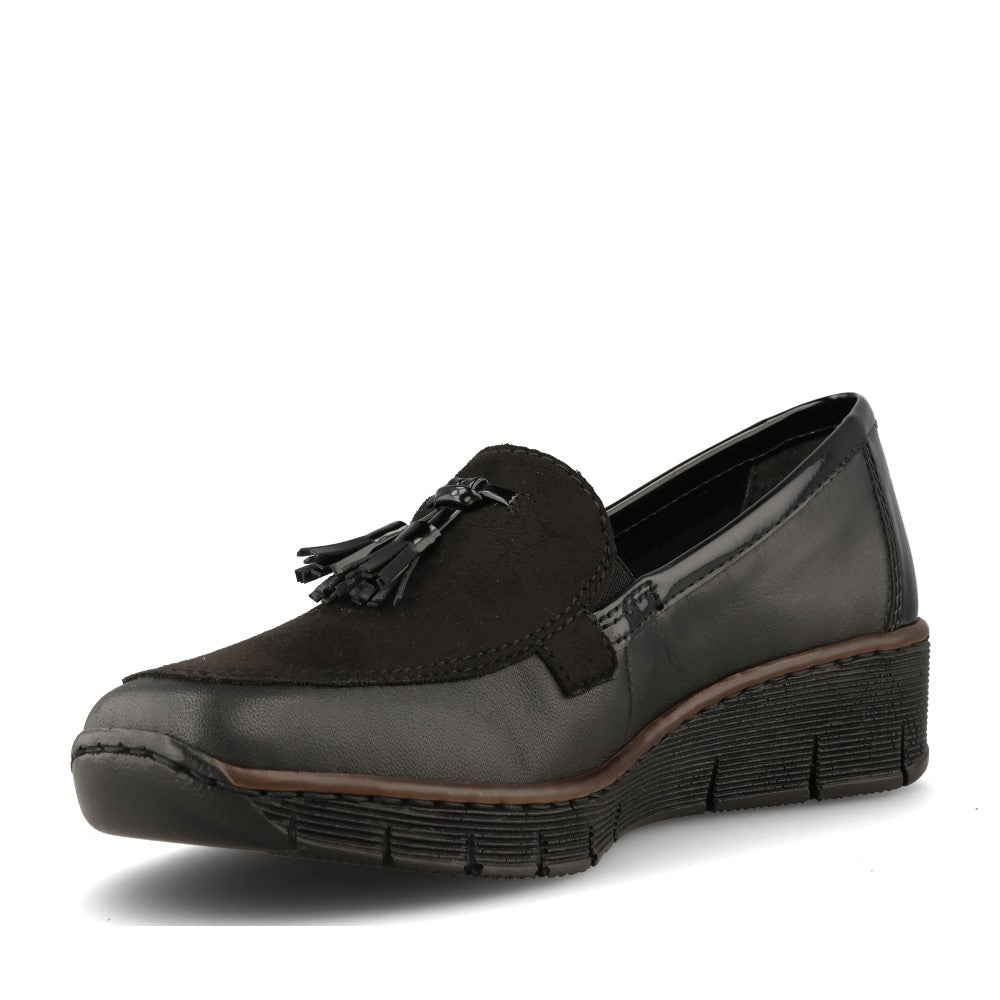 Rieker Ladies 53771 Shoe In Black