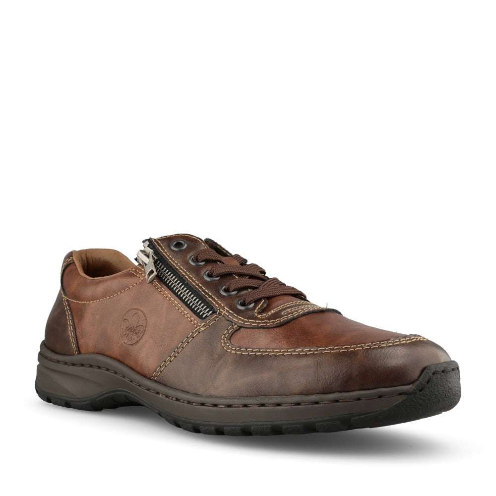 Rieker Mens 03329 Lace Shoe In Brown