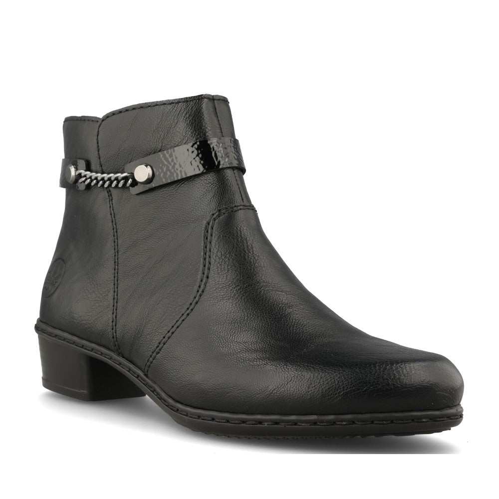 Rieker Ladies Y0783 Ankle Boot In Black