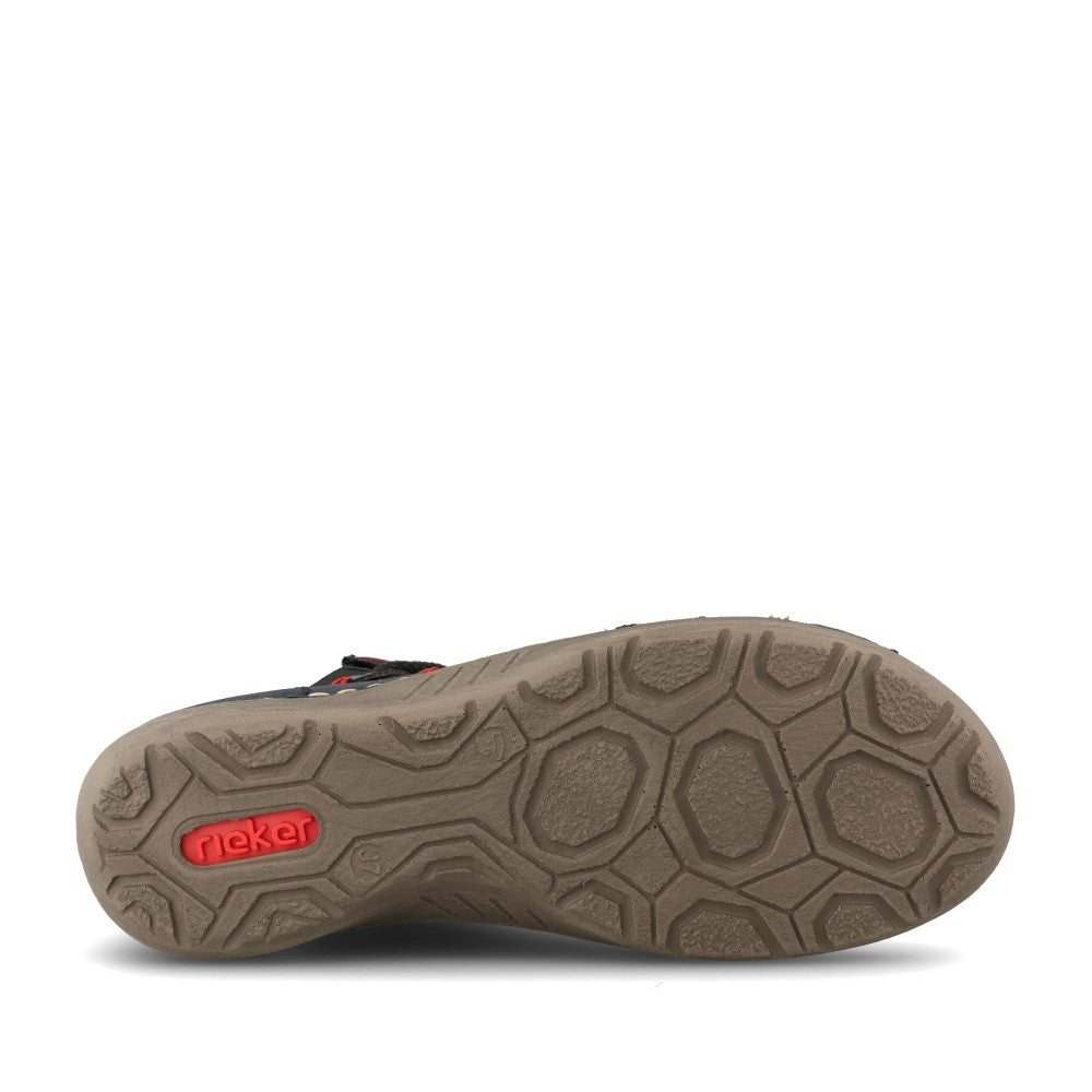 Rieker Ladies 72581 Ankle Boot In Blue