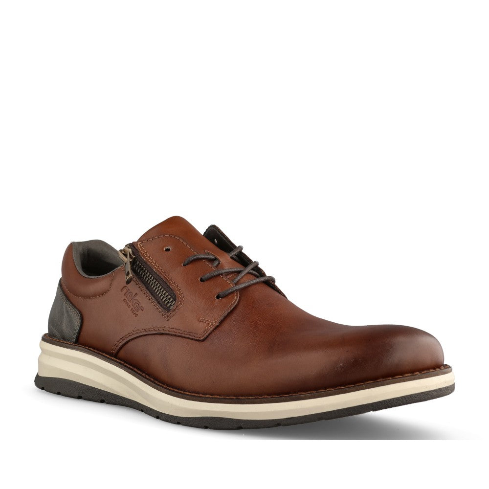 Rieker Mens 14706 Lace Shoe In Brown
