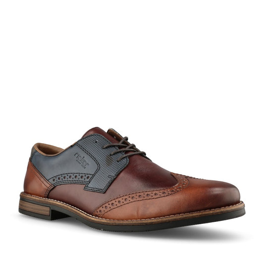 Rieker Mens 13528 Lace Shoe In Multi