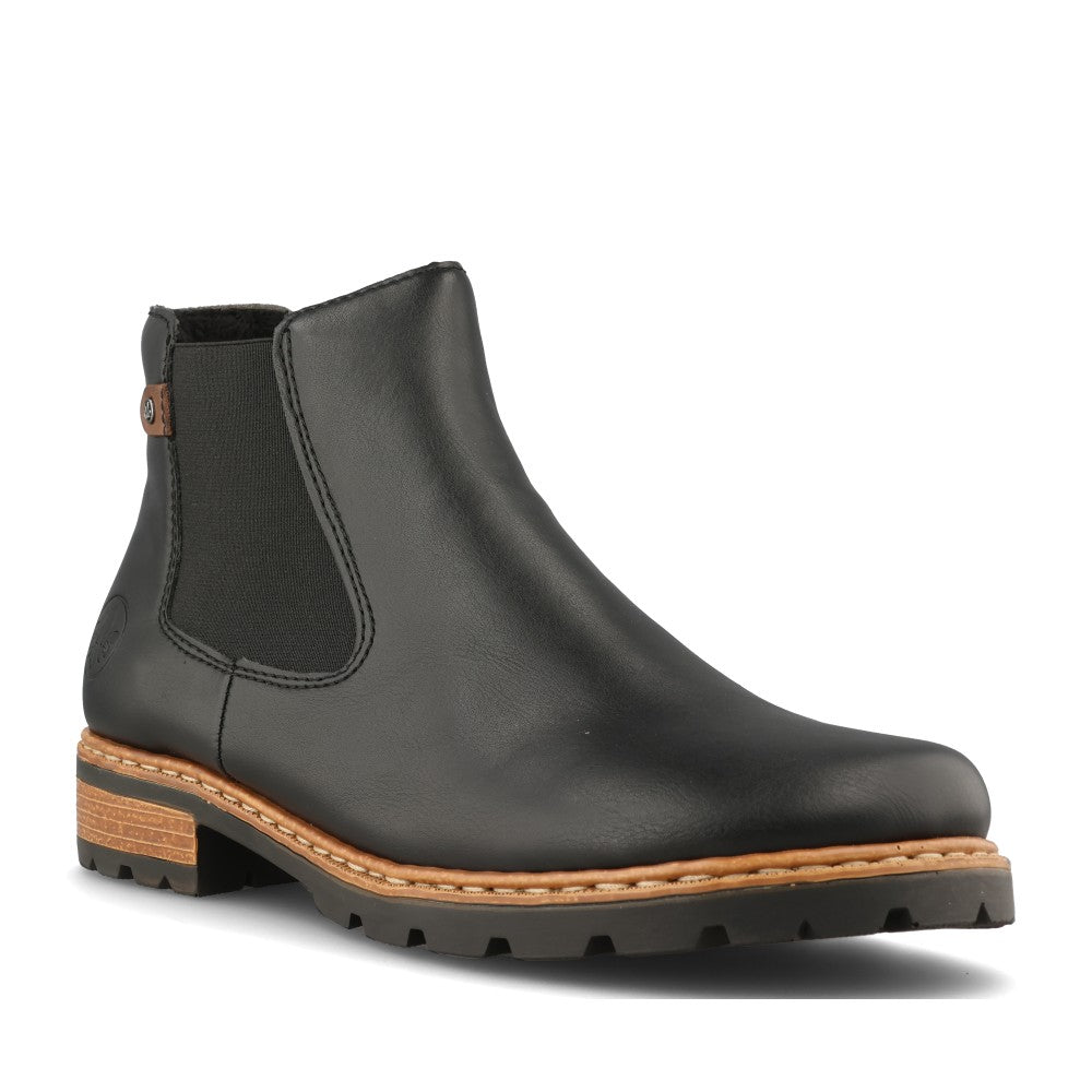 Rieker Ladies Z9354 Ankle Boot In Black