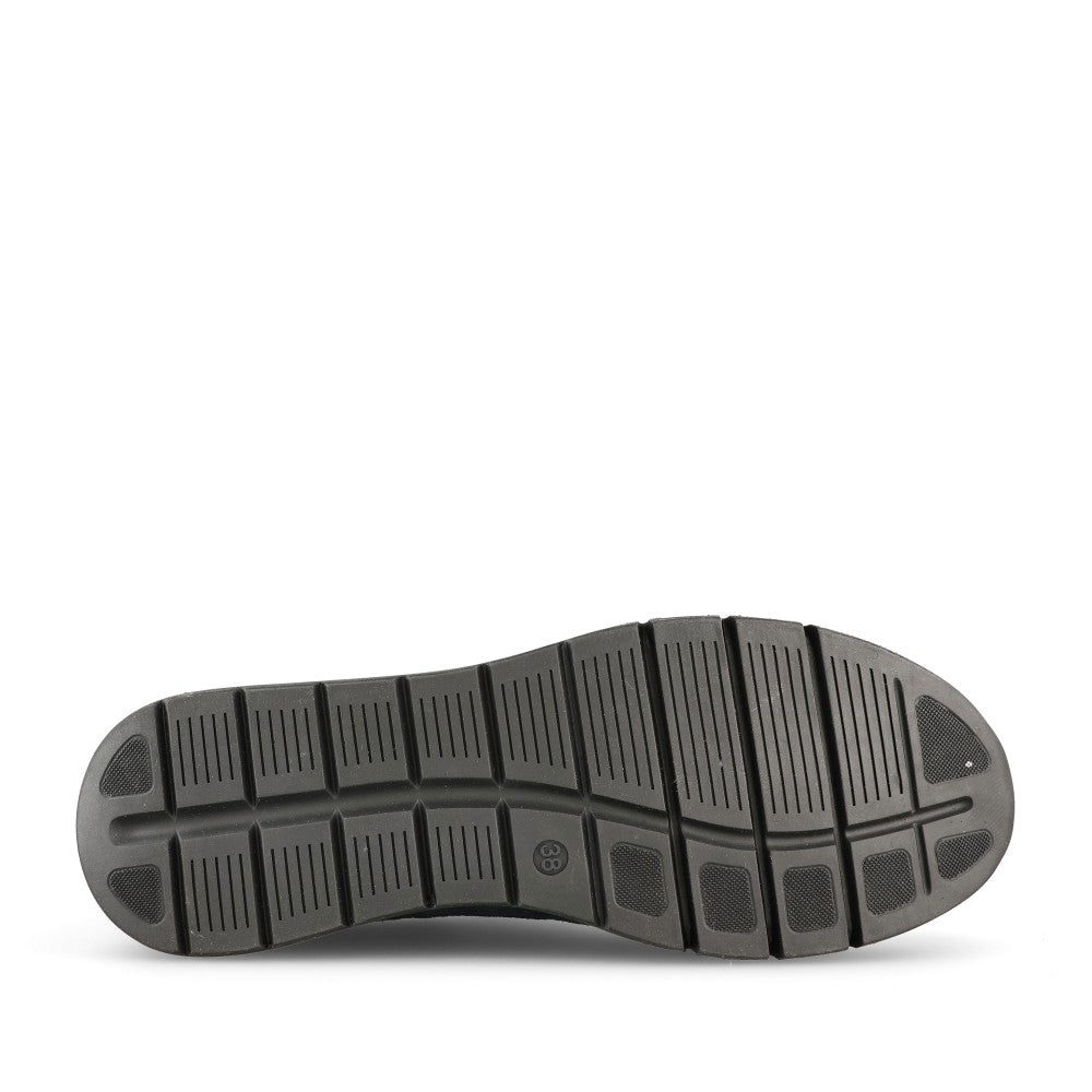 Caprice Ladies 9-23756 Laced Trainer In Navy