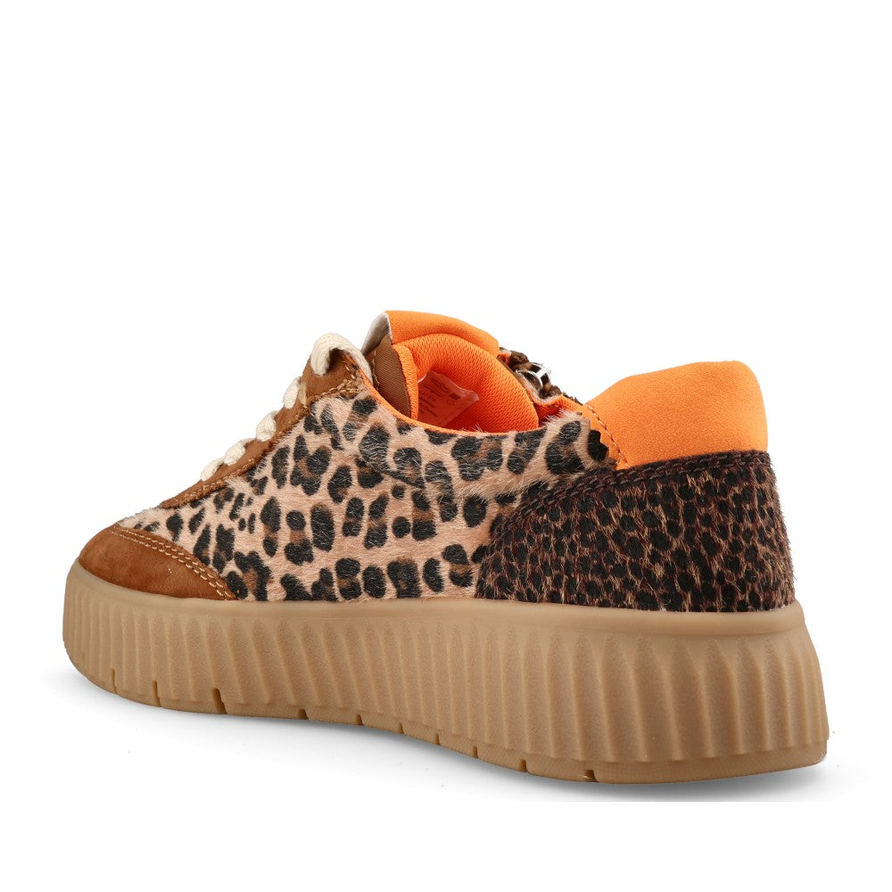 Tamaris Comfort Ladies 8-83739 Laced Trainer In Leopard