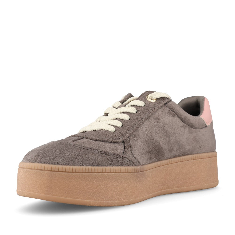 Marco Tozzi Ladies 2-23716 Ladies Platform Laced Trainer in Grey