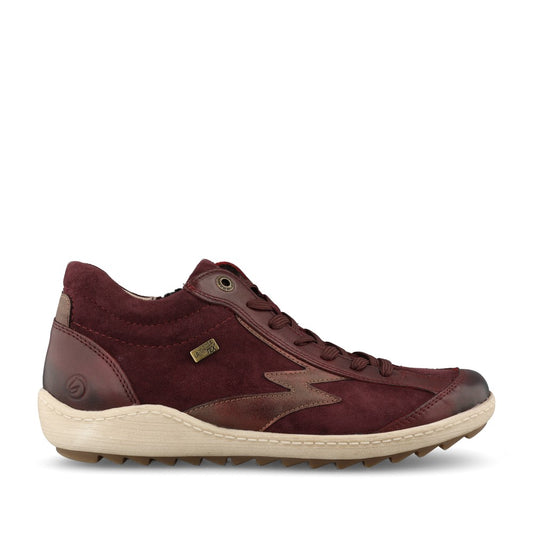 Remonte Ladies R1454 Lace Boot In Red