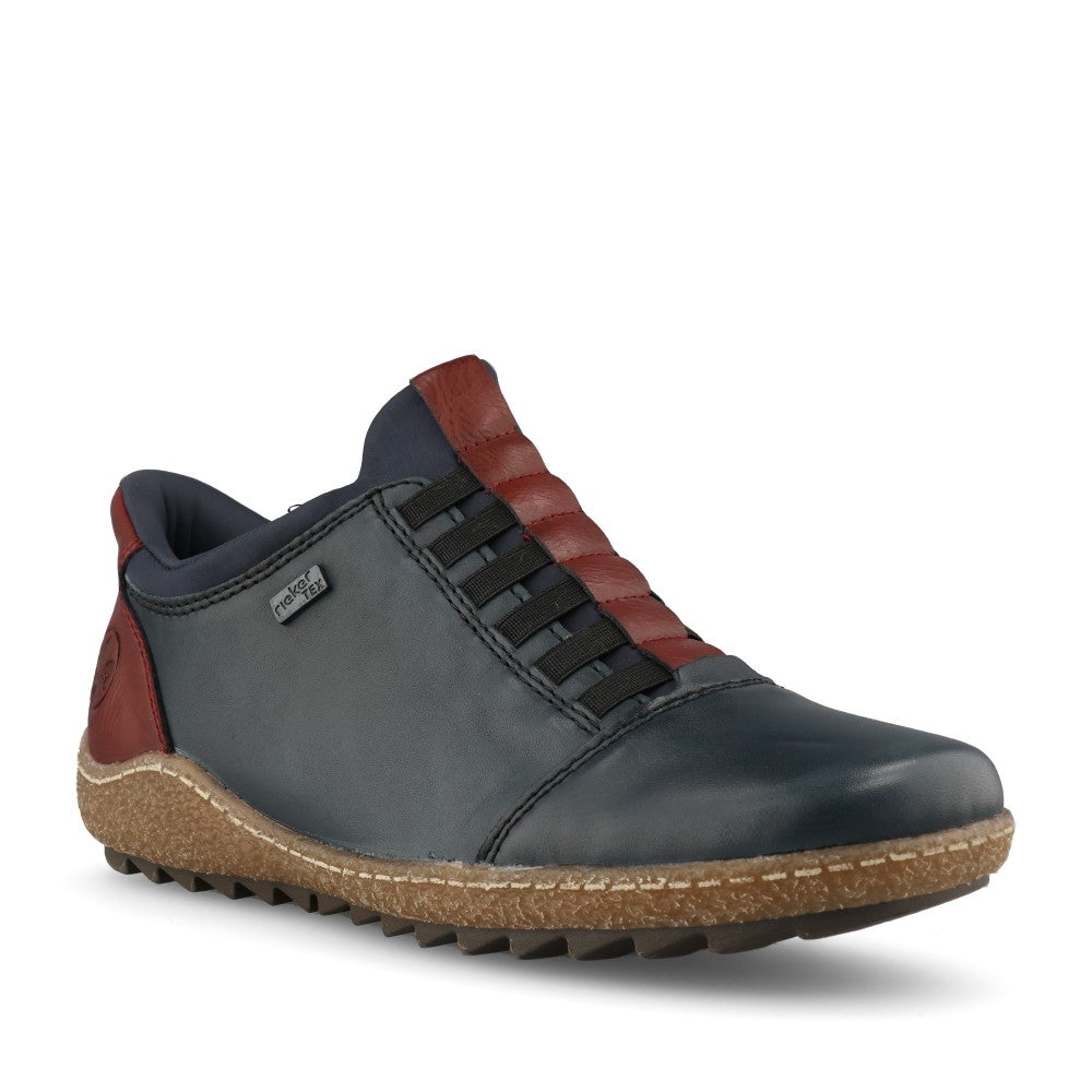 Rieker Ladies L7562 Shoe In Blue
