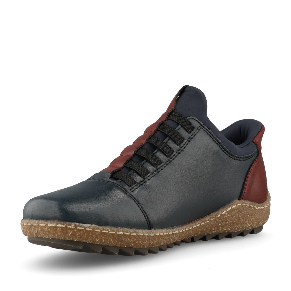 Rieker Ladies L7562 Shoe In Blue