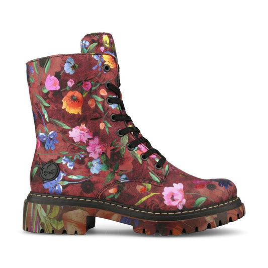 Rieker Ladies 72627 Lace Boot In Multi