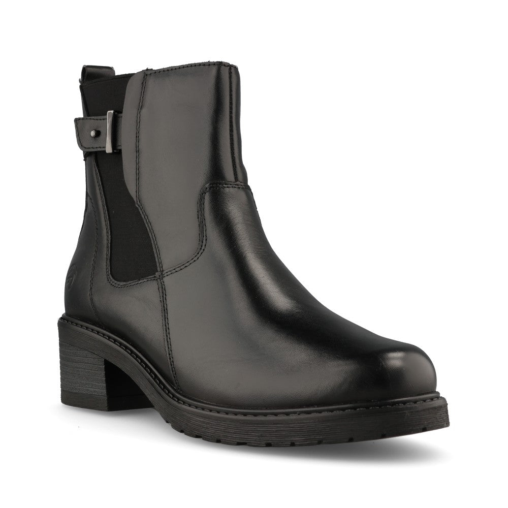 Remonte Ladies D1A82 Ankle Boot In Black
