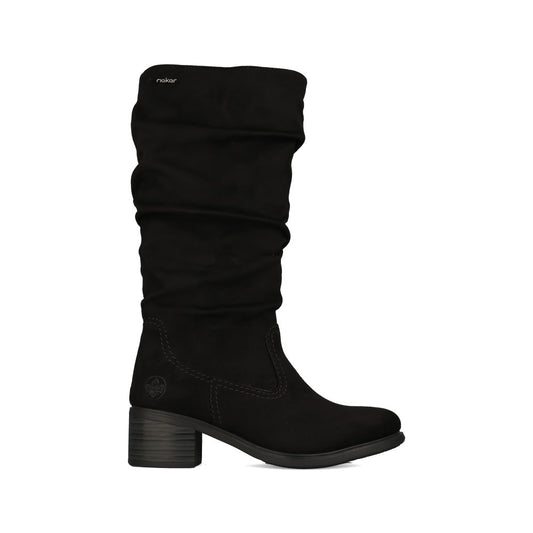 Rieker Ladies 74192 Long Leg Boot In Black