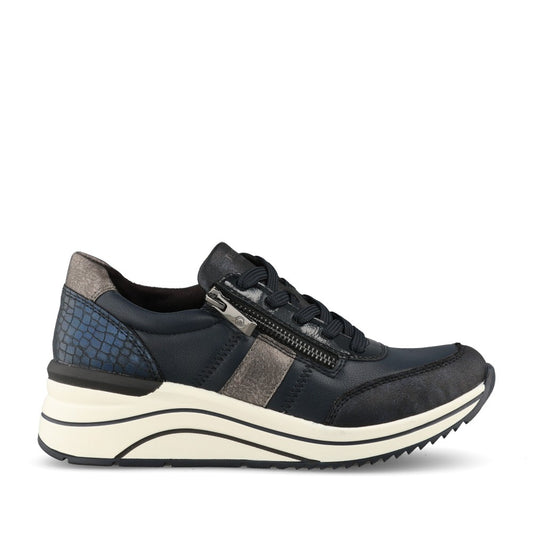 Remonte Ladies D0T09 Shoe In Blue