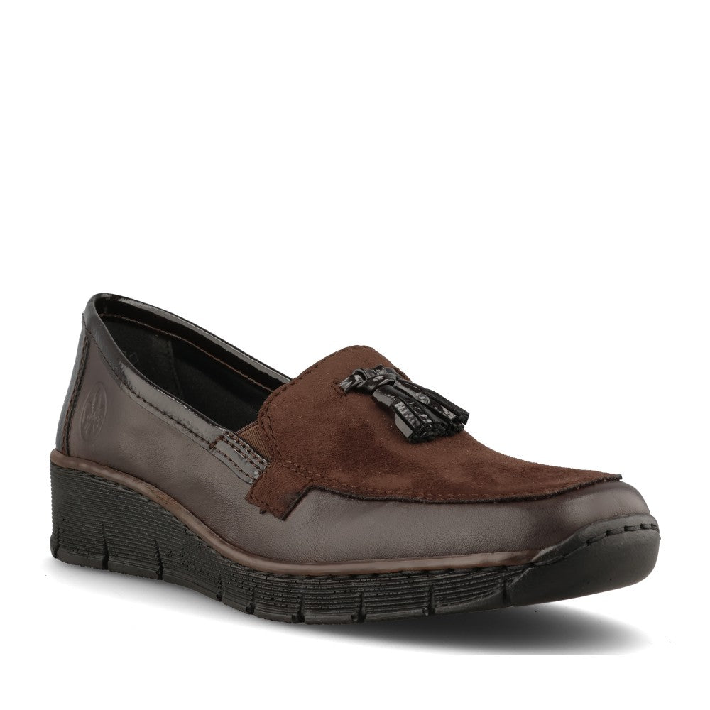 Rieker Ladies 53771 Shoe In Brown