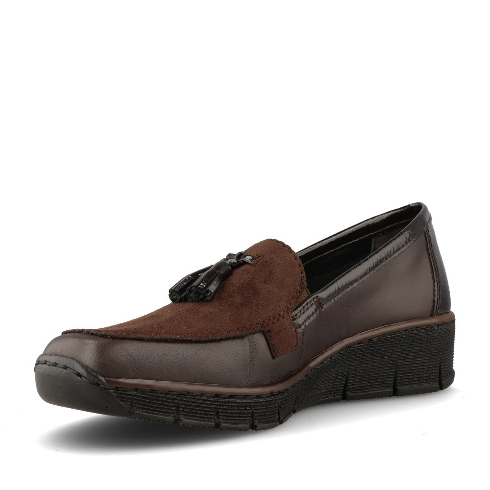 Rieker Ladies 53771 Shoe In Brown