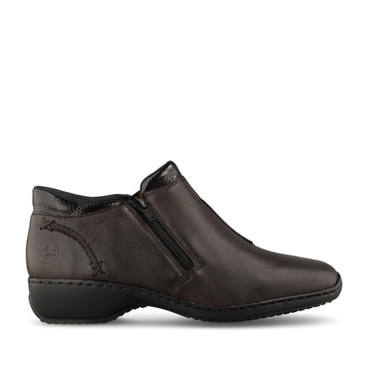 Rieker Ladies L3882 Ankle Boot In Brown