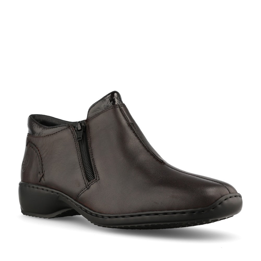 Rieker Ladies L3882 Ankle Boot In Brown