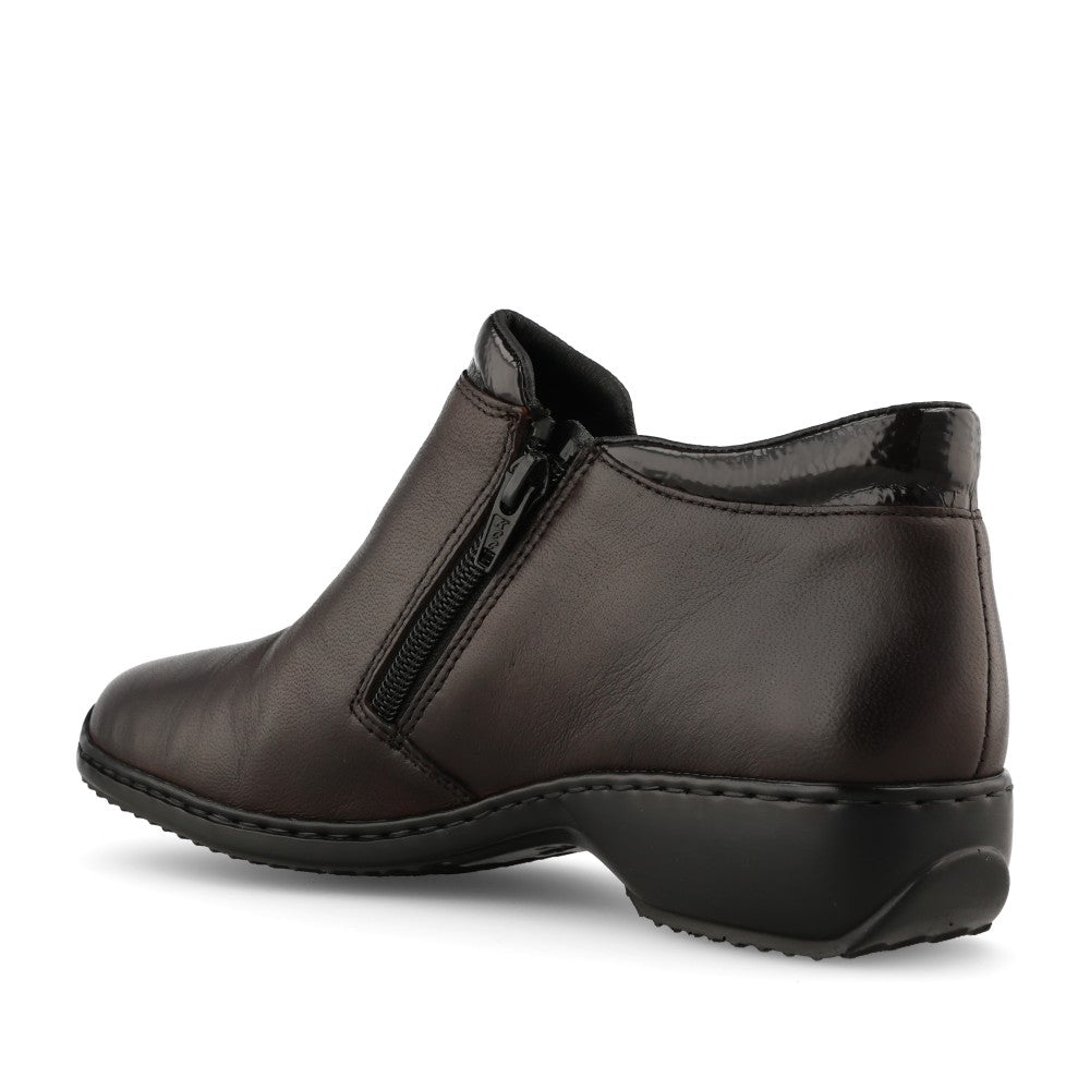 Rieker Ladies L3882 Ankle Boot In Brown