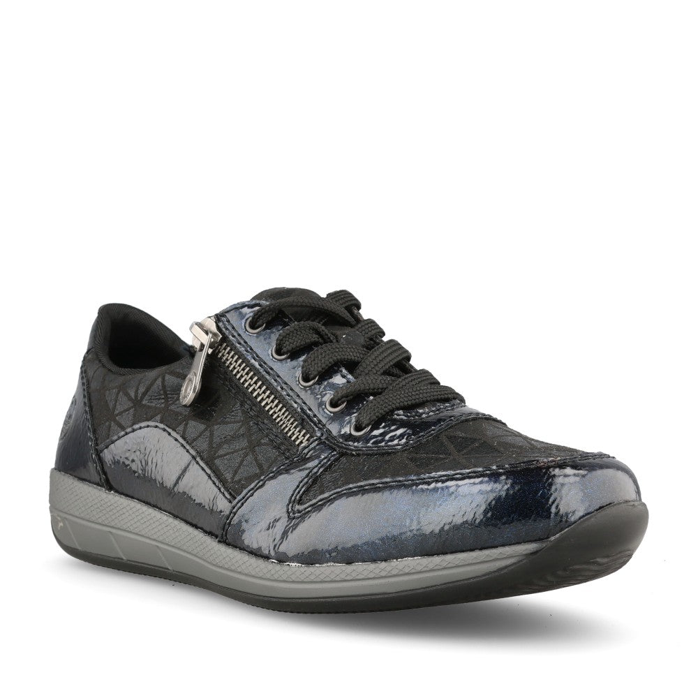 Rieker Ladies N1100 Shoe In Blue