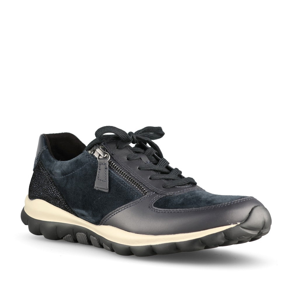 Gabor Ladies 0100.01 Fantastic Trainer In Dark Blue