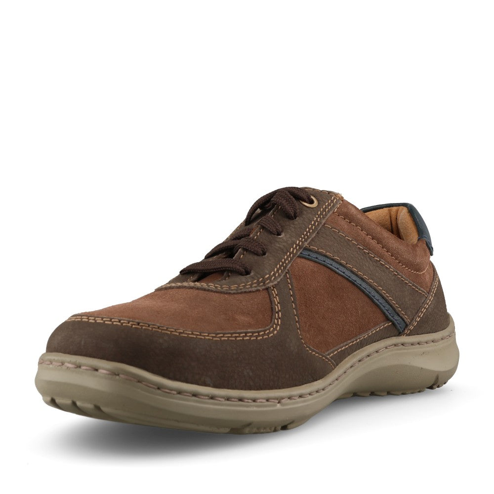 Waldlaufer Mens 478014 Herwig Laced Trainer In Brown-Multi