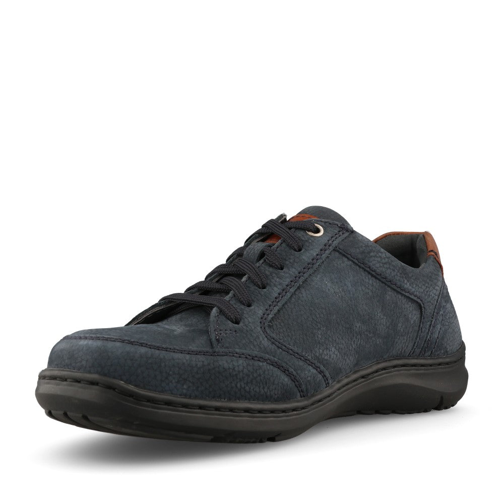 Waldlaufer Mens 478015 Herwig Laced Trainer In Navy