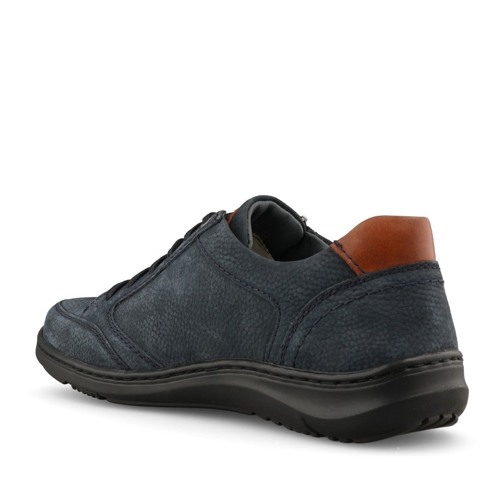 Waldlaufer Mens 478015 Herwig Laced Trainer In Navy