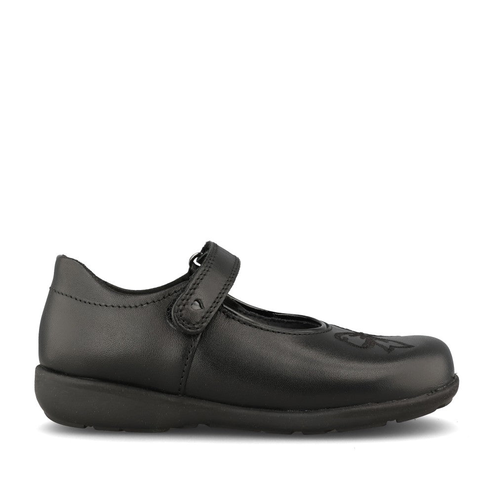 Start Rite Girls Bow Leather Mary Jane in Black