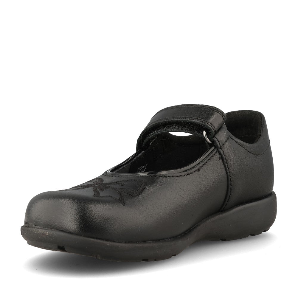 Start Rite Girls Bow Leather Mary Jane in Black