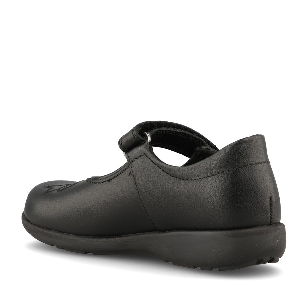 Start Rite Girls Bow Leather Mary Jane in Black
