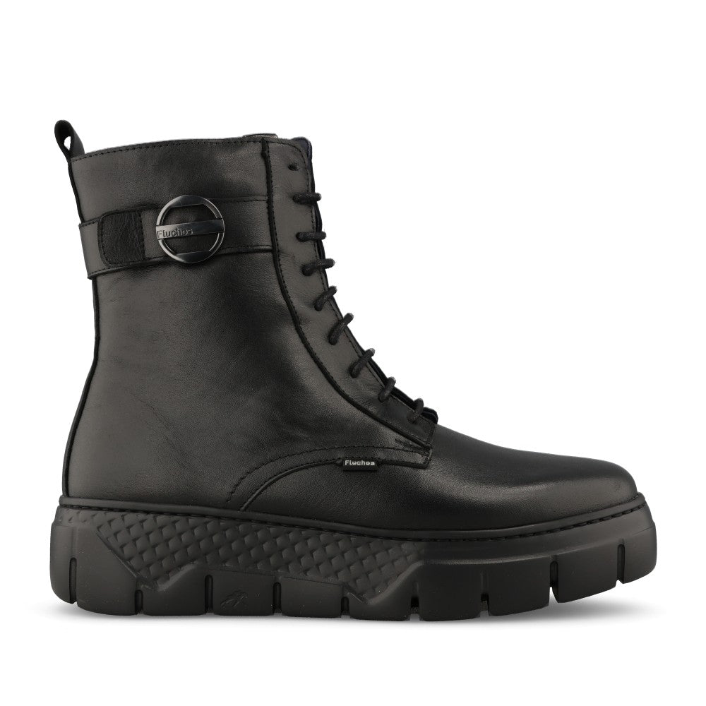 Fluchos Ladies F2303 Ankle Boot In Black