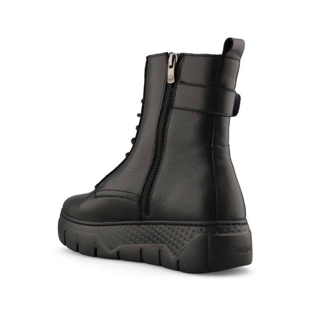 Fluchos Ladies F2303 Ankle Boot In Black