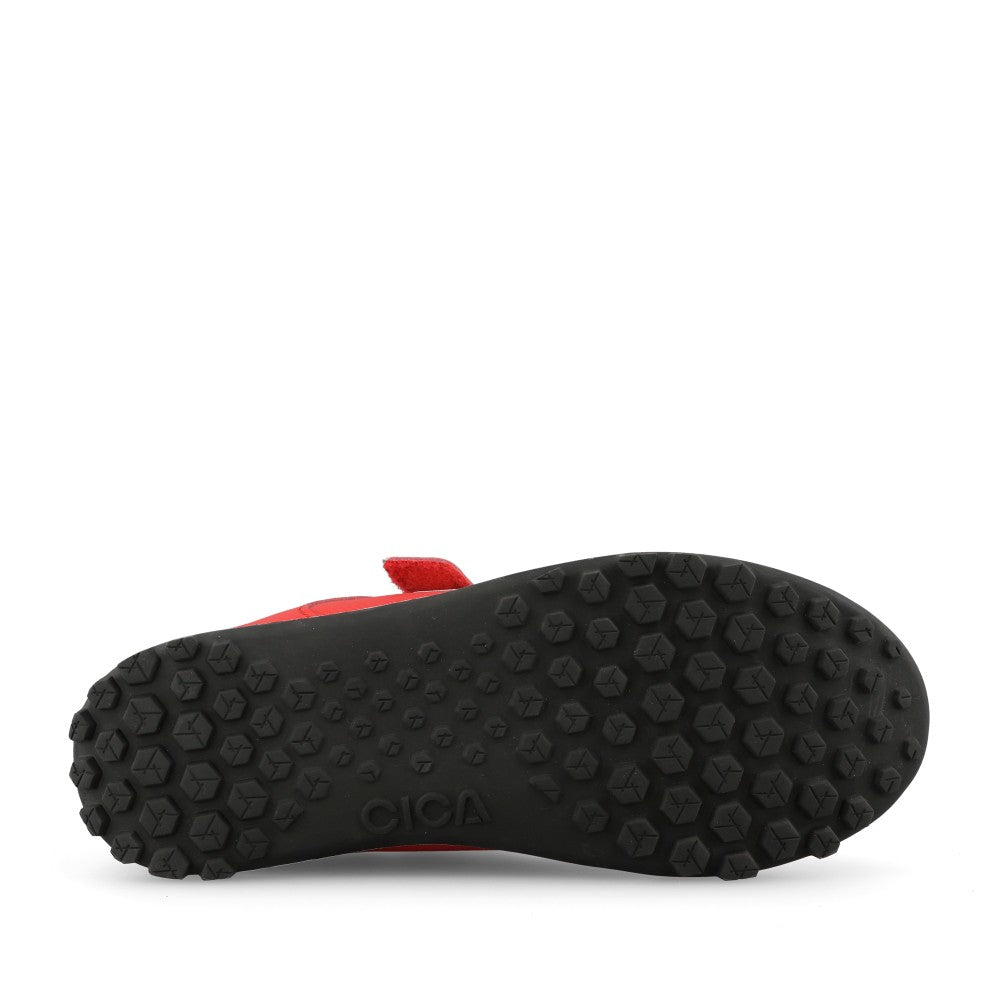 Clarks Boys Cica Goal K G-FIT Velcro Trainer in Red