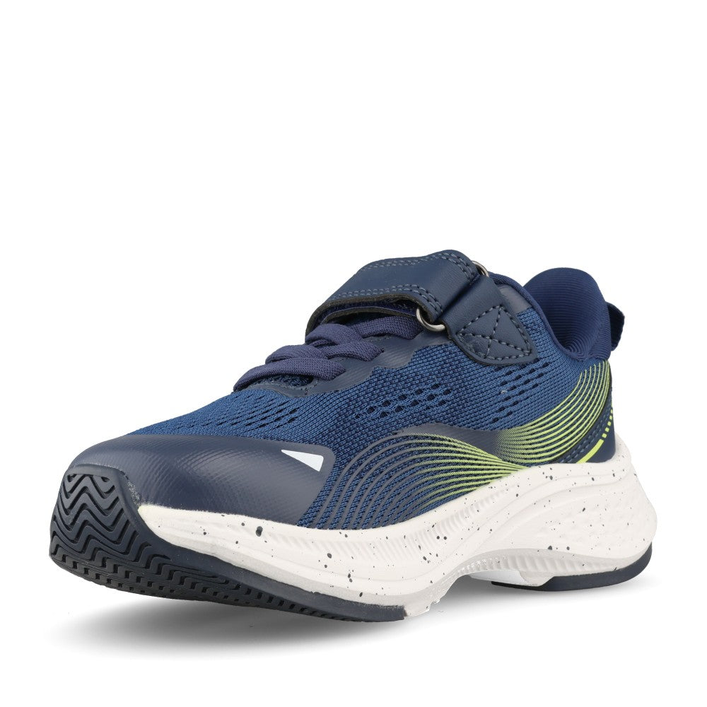 Clarks Boys LUMEN HERO K G-fit Navy Velcro Trainer in Kids G Fit