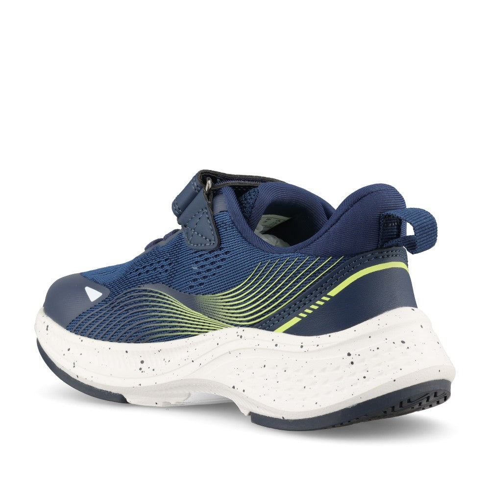 Clarks Boys LUMEN HERO K G-fit Navy Velcro Trainer in Kids G Fit