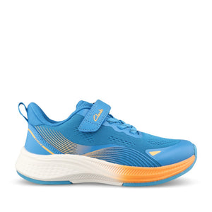 Clarks Boys LUMEN HERO G-fit Blue Velcro Trainer in Kids G Fit