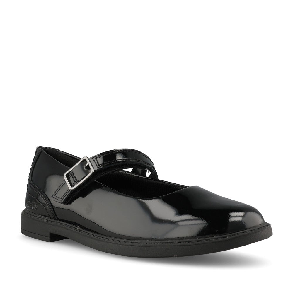 Clarks Girls Scala Bar F-FIT Mary Jane Sho in Black Patent