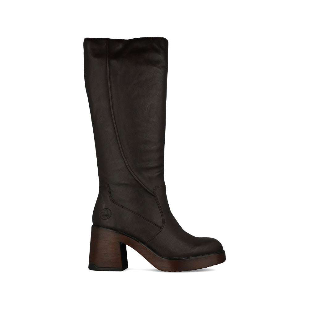 Rieker Ladies 58090 Long Leg Boot In Brown
