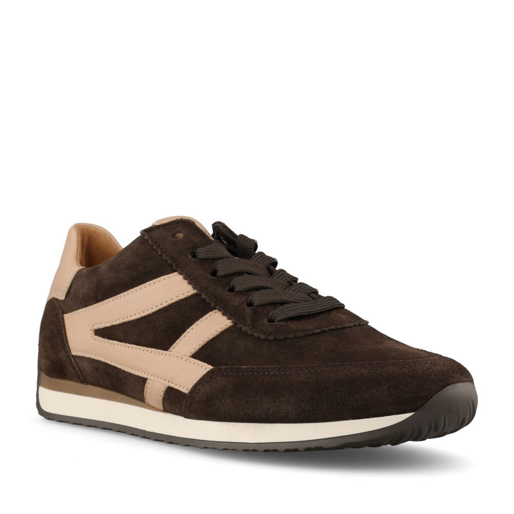 Gabor Ladies 6032.01.003 Globe Trainer In Brown/Beige