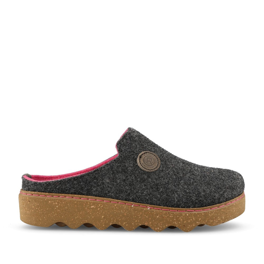 Ladies 6120 Foggia-D Mule Slipper In Stone