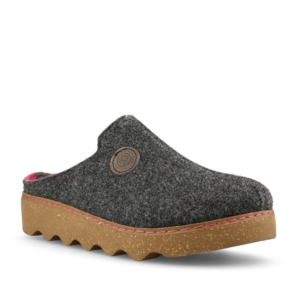 Ladies 6120 Foggia-D Mule Slipper In Stone