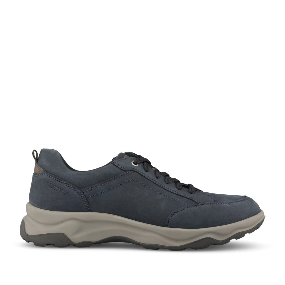 Waldlaufer Mens 718013 Max H-Fit Laced Trainer In Navy