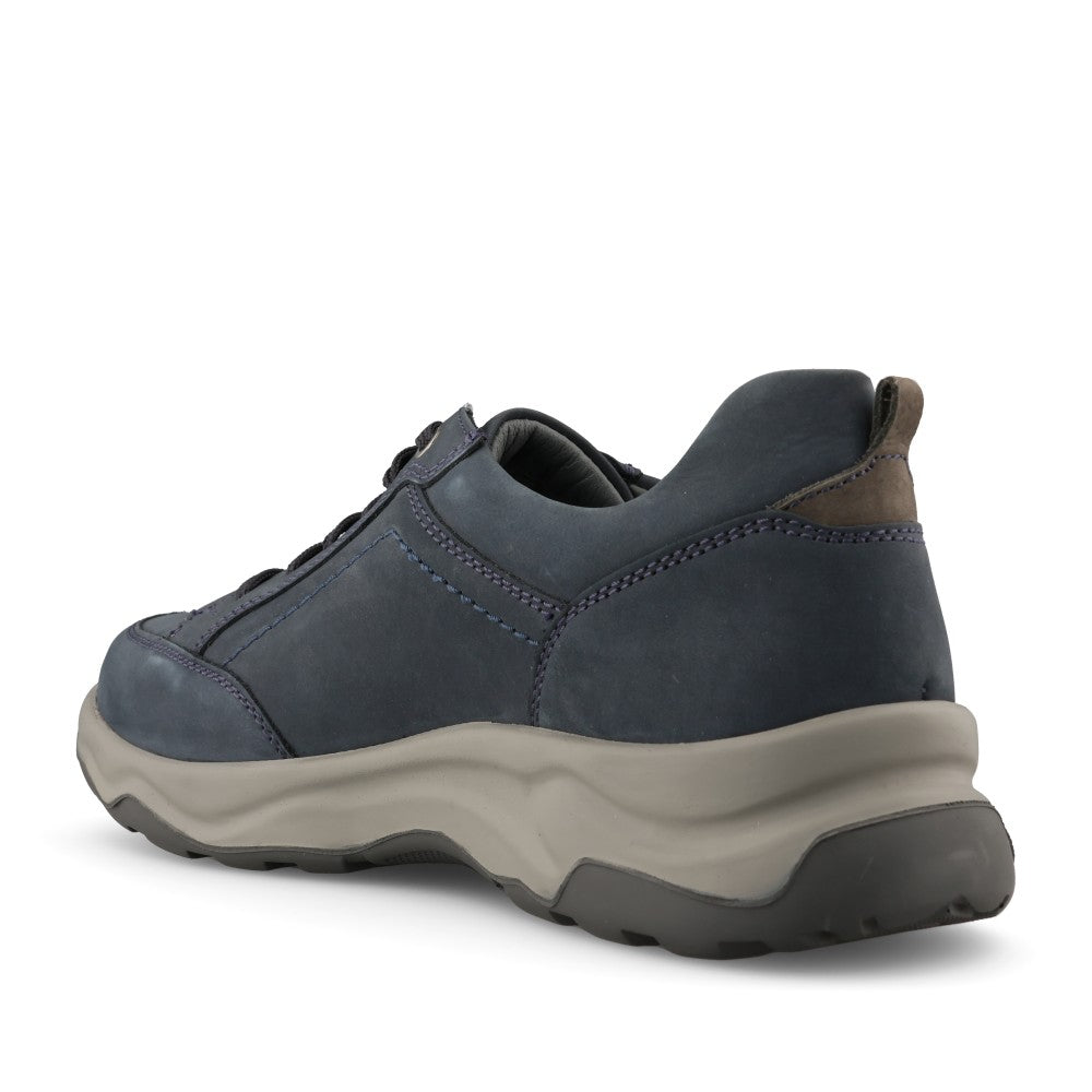 Waldlaufer Mens 718013 Max H-Fit Laced Trainer In Navy