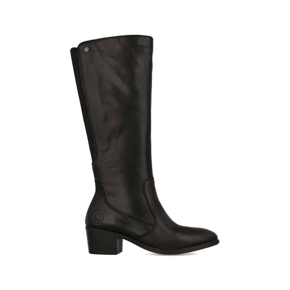 Rieker Ladies 73955 Long Leg Boot In Black